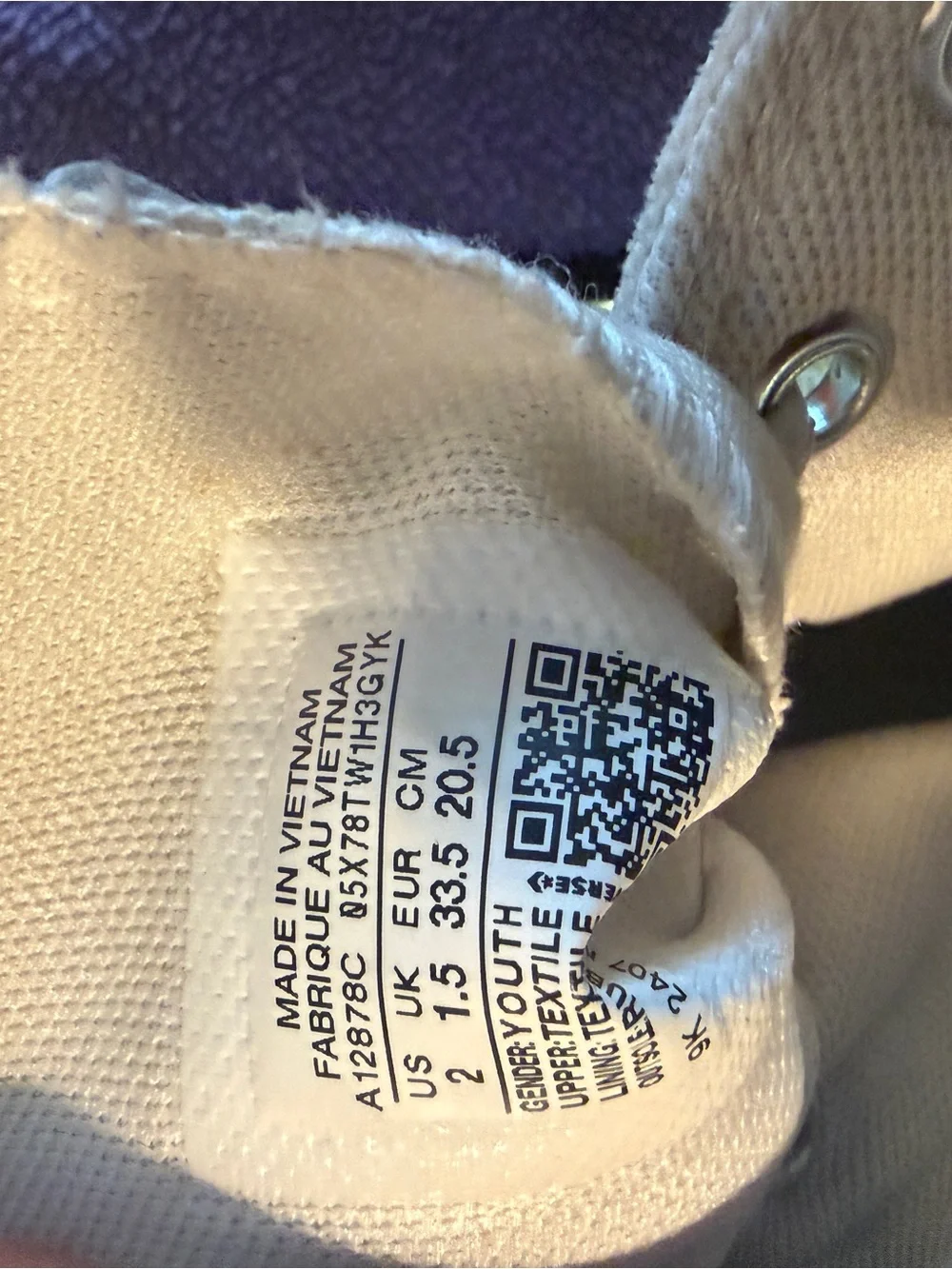 Converse Chuck All Star Eva Platform High Top White Gold Star Youth 2